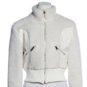 I.AM.GIA White Teddy pull Jacket long -Sleeve S
